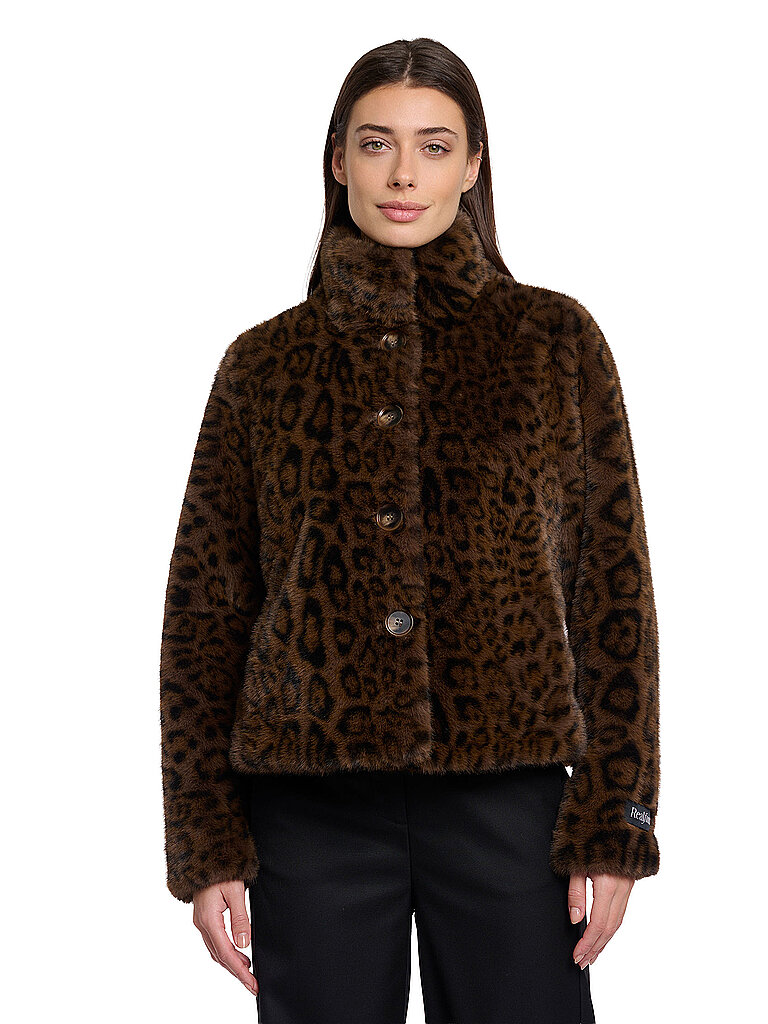 RINO&PELLE Jacke in Felloptik VIE braun | 42
