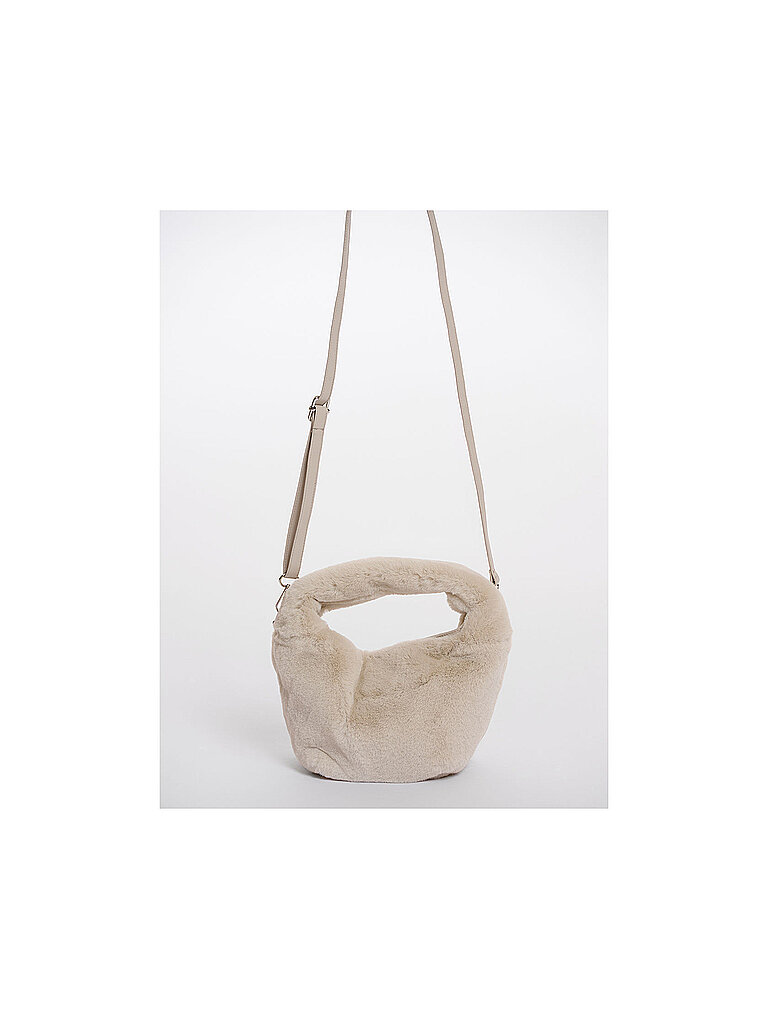 RINO&PELLE Tasche - Umhängetasche in Felloptik CHERYL Small creme