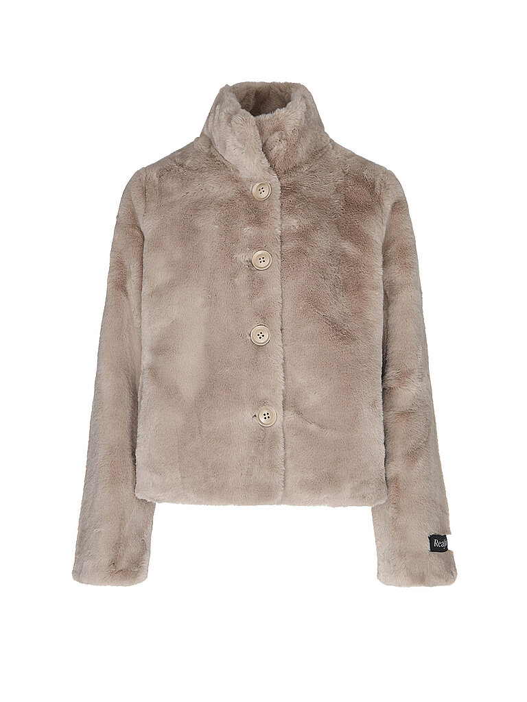 RINO&PELLE Jacke in Felloptik VIE beige | 40