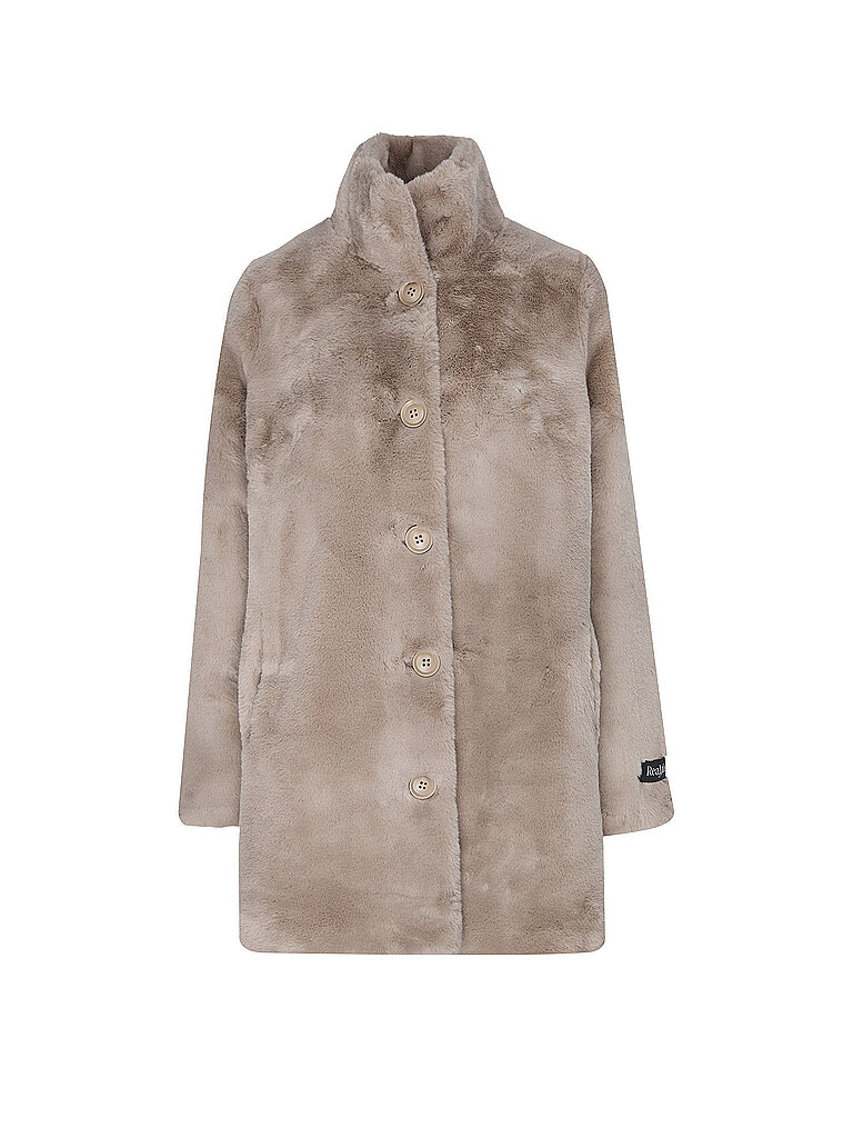 RINO&PELLE Mantel in Felloptik NONNA beige | 46