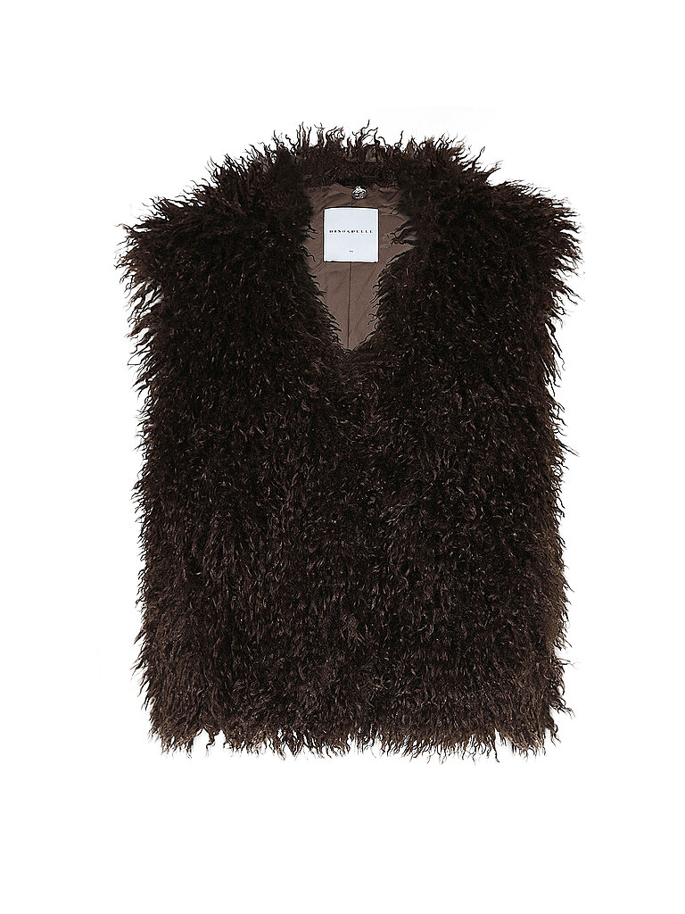 RINO&PELLE Gilet in Felloptik SENSY braun | 36