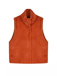 RINO&PELLE | Gilet in Pelzoptik LISON | orange