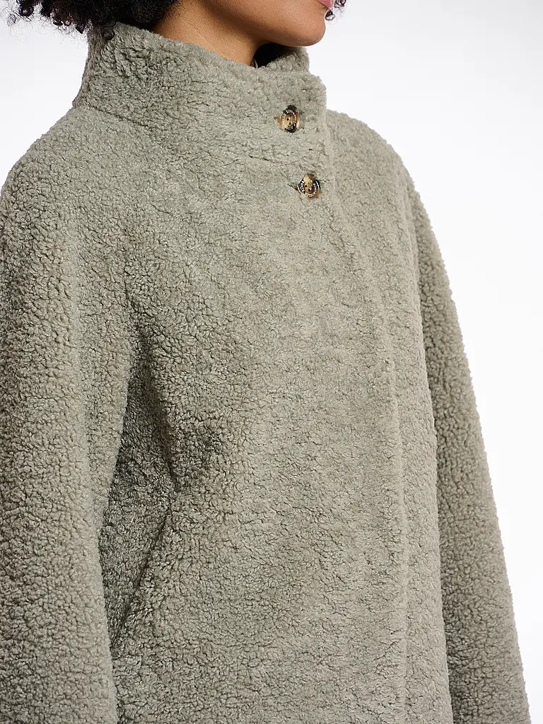 RINO&PELLE | Jacke in Felloptik DENU | olive