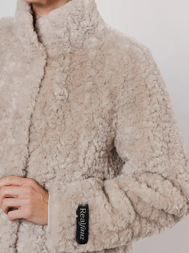 RINO&PELLE | Jacke in Felloptik KION | Creme