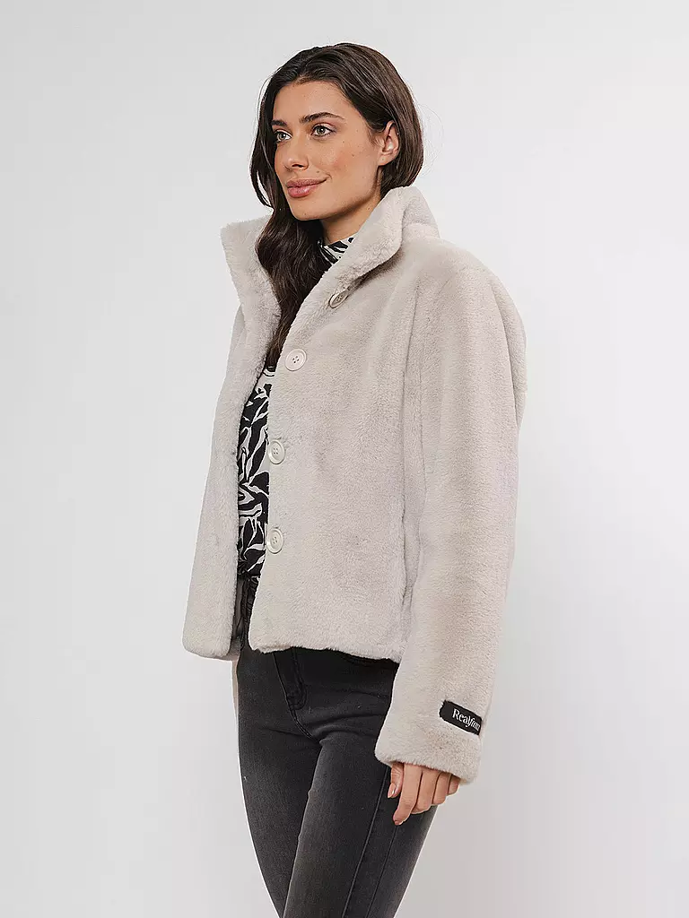 RINO&PELLE | Jacke in Felloptik VIE | Creme