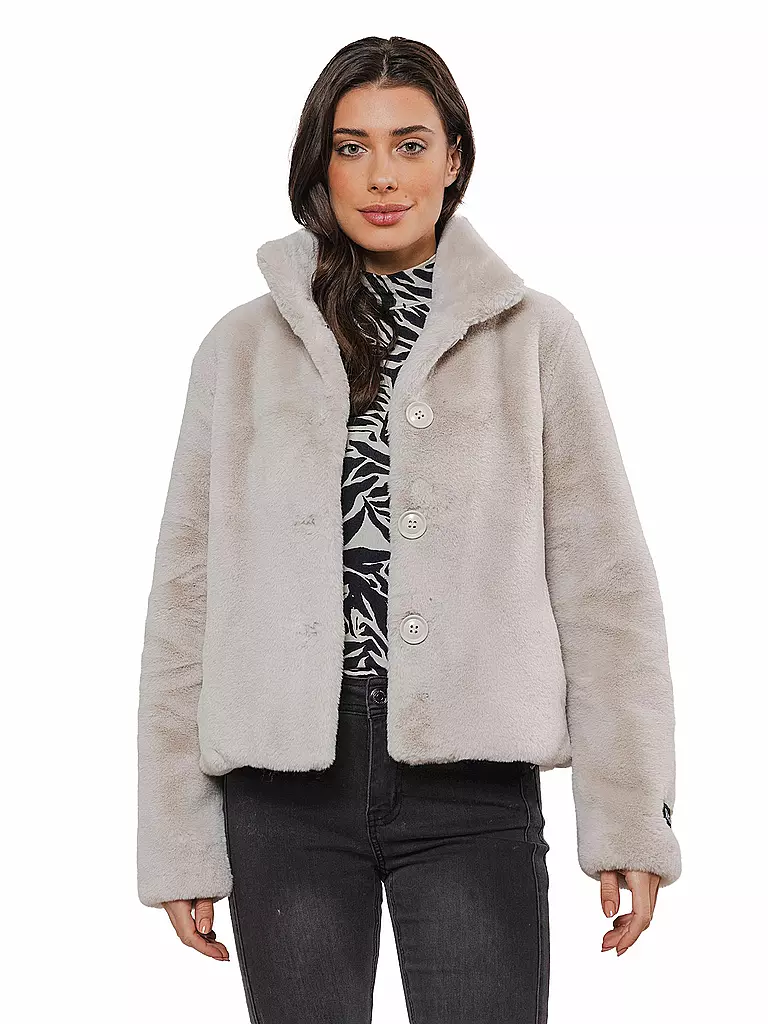 RINO&PELLE | Jacke in Felloptik VIE | Creme