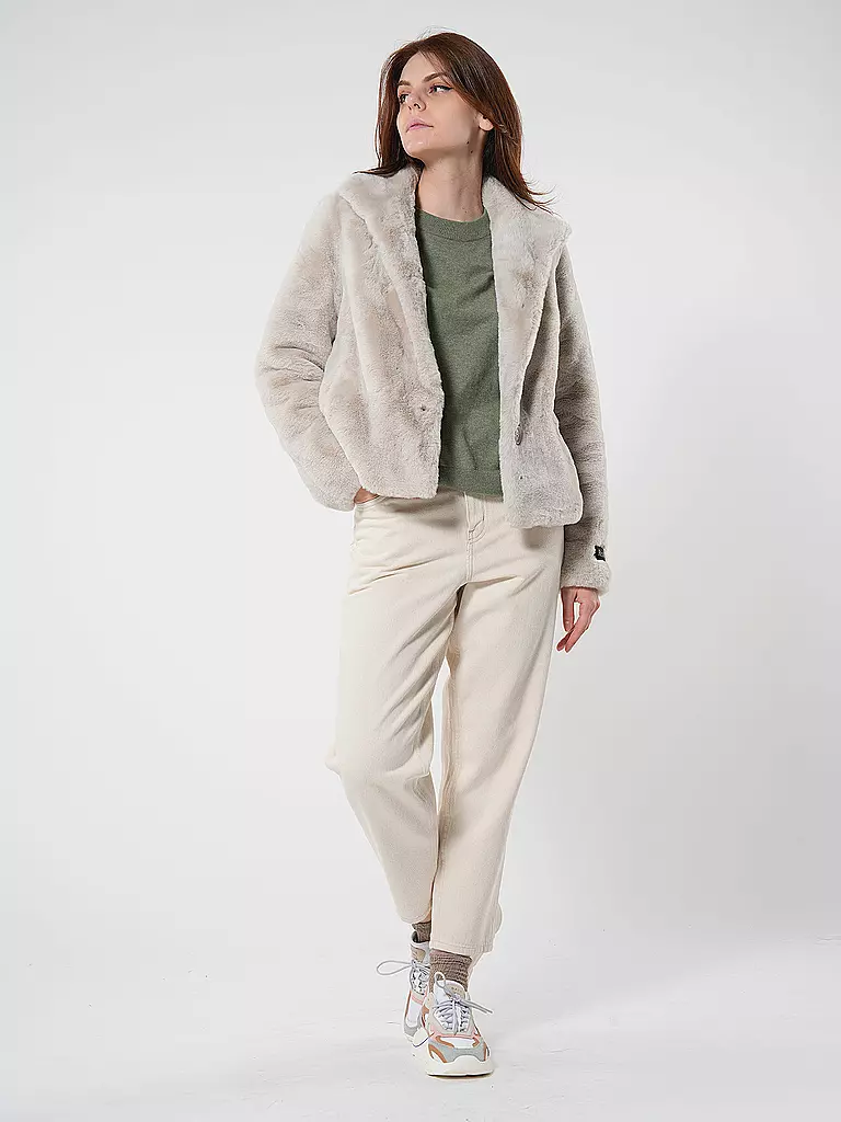 RINO&PELLE | Jacke in Felloptik VIE | Creme