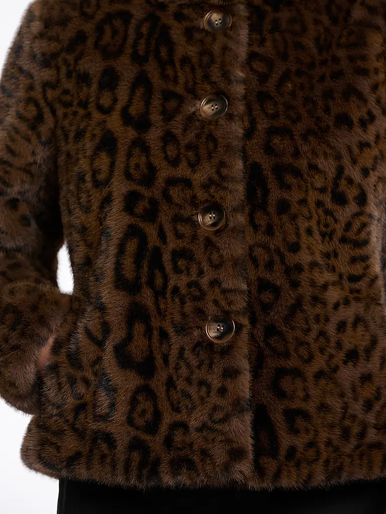RINO&PELLE | Jacke in Felloptik VIE | braun