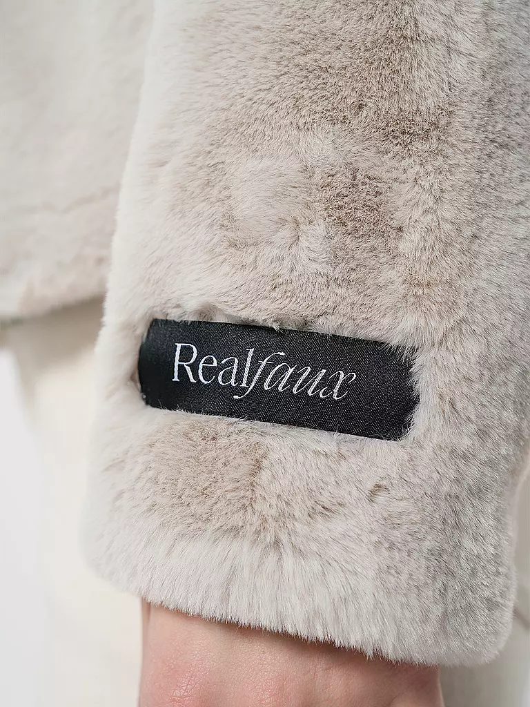 RINO&PELLE | Jacke in Felloptik VIE | Creme