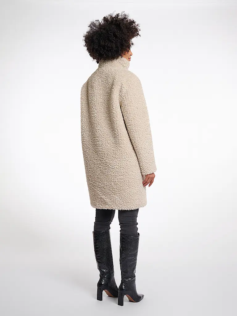 RINO&PELLE | Mantel in Felloptik ENA | beige