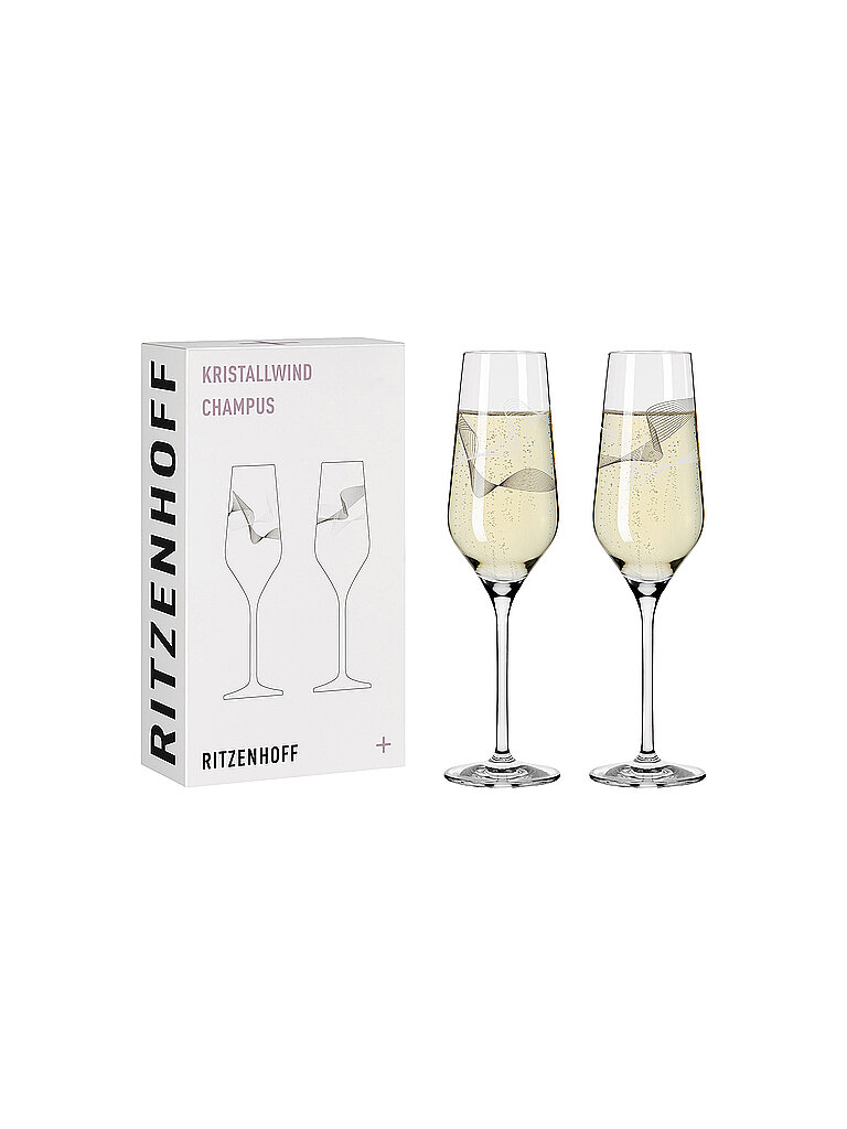 RITZENHOFF Champagnerglas 2er Set Kristallwind Romi Bohnenberg 2021 rosa