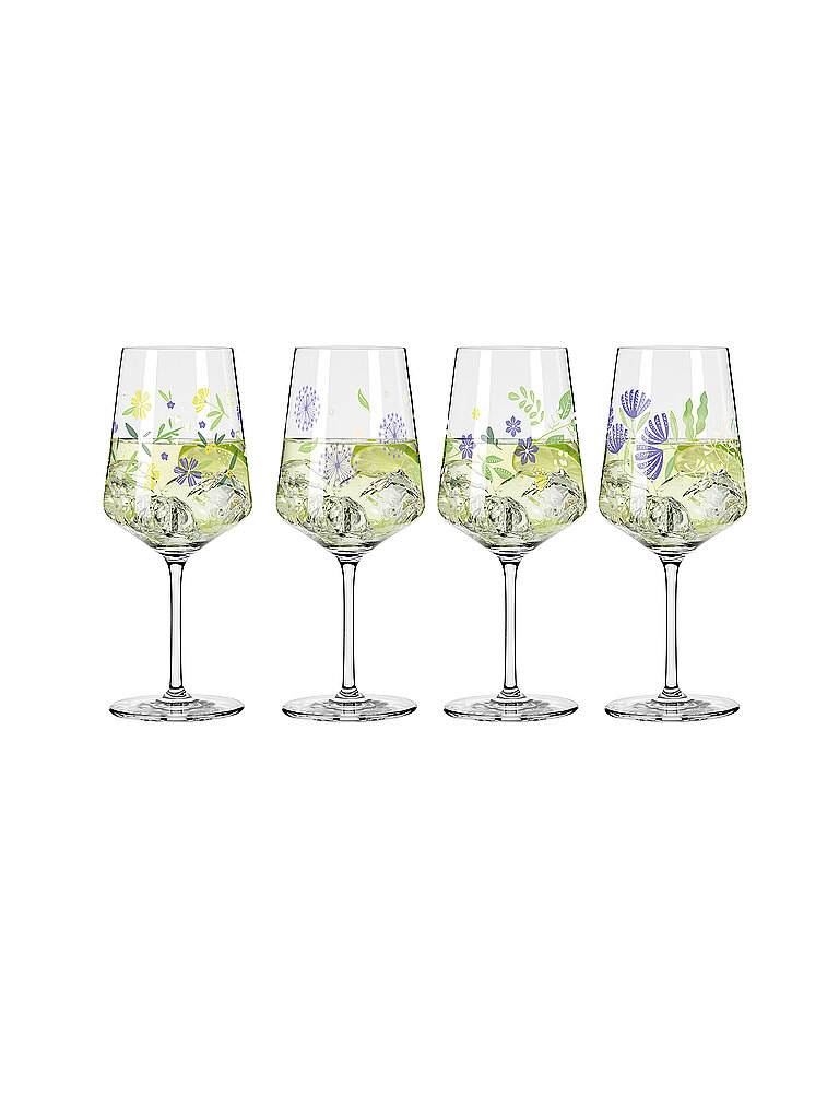 RITZENHOFF Aperitifglas 4er Set SOMMERTAU HUGO F25 Gruen hellgrün – RITZENHOFF