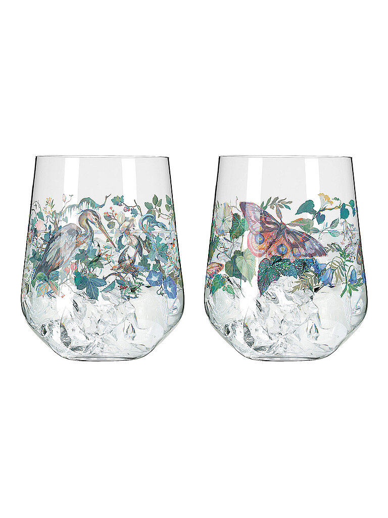 RITZENHOFF Tumbler Set 2tlg. SCHATTENFAUNA GIN TUMBLER #7 #8 bunt