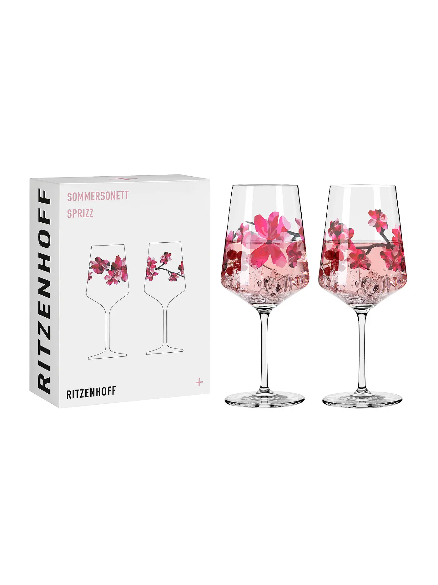 RITZENHOFF | Aperitifglas 2er Set SOMMERSONETT SPRITZ #11 und #12 Ana Vasconcelos | rosa