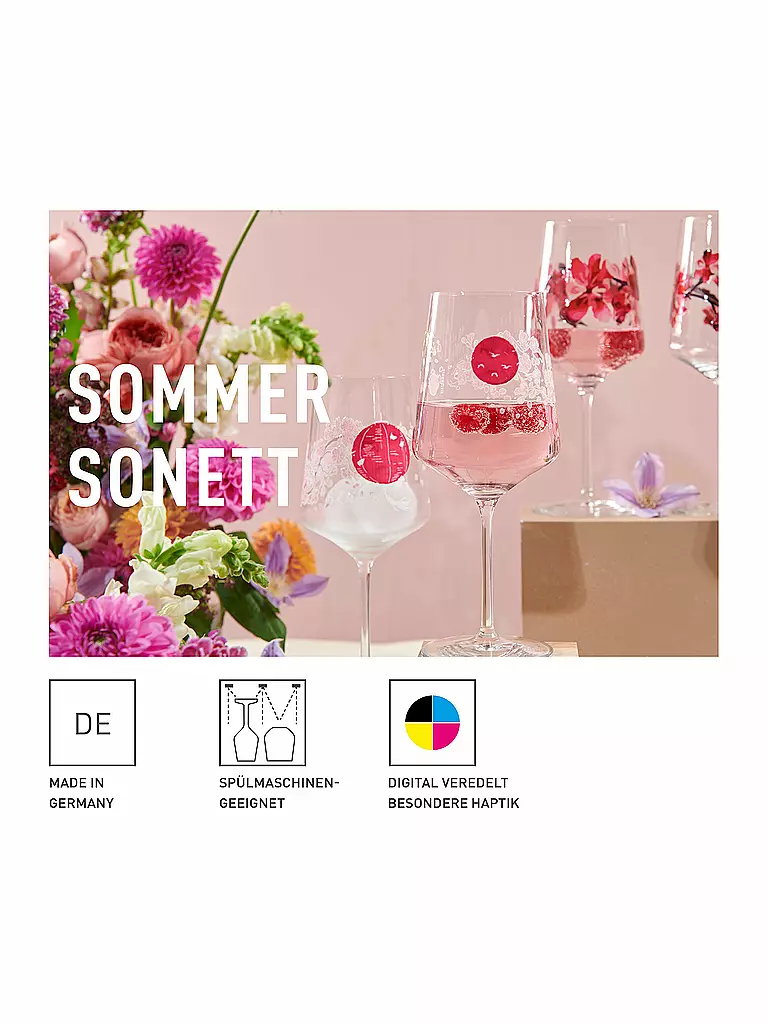 RITZENHOFF | Aperitifglas 2er Set SOMMERSONETT SPRITZ #11 und #12 Ana Vasconcelos | rosa