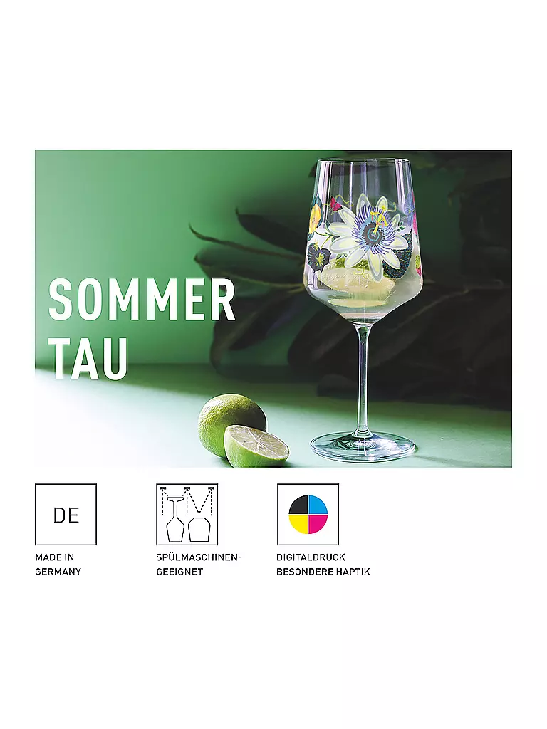 RITZENHOFF | Aperitifglas Set 4er SOMMERTAU Hugo | grün