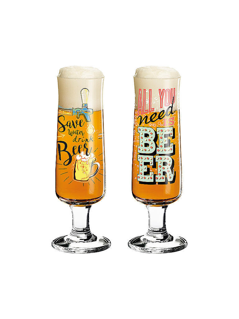 RITZENHOFF | Bierglas 2er Set Beer 390ml | bunt