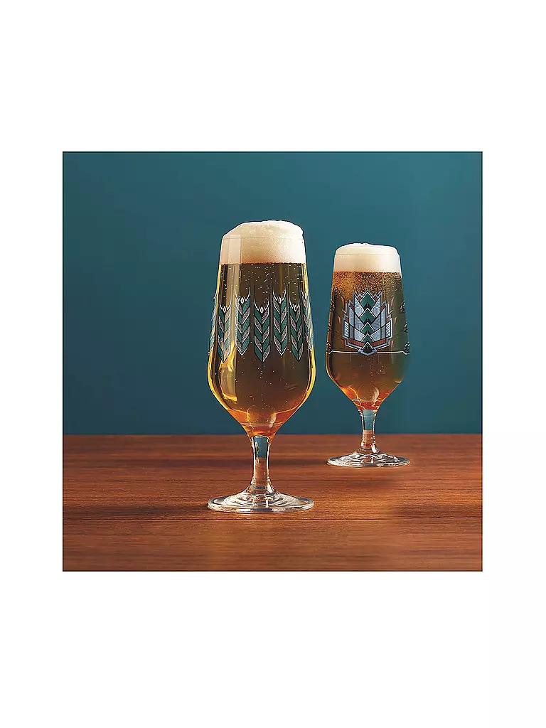 RITZENHOFF | Bierglas 2er Set Brauchzeit Andreas Preis 2023 | hellblau
