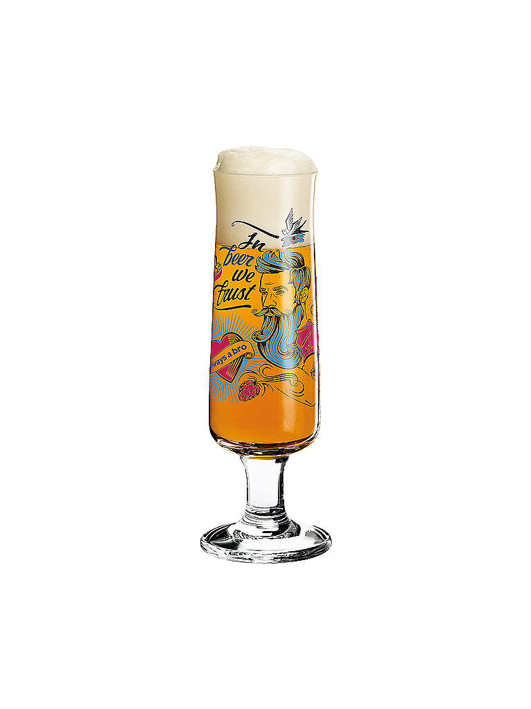 RITZENHOFF | Bierglas 4er Set Pils Werner Bohr | bunt