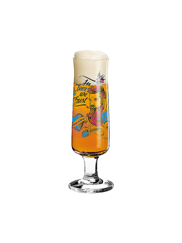 RITZENHOFF | Bierglas 4er Set Pils Werner Bohr | bunt