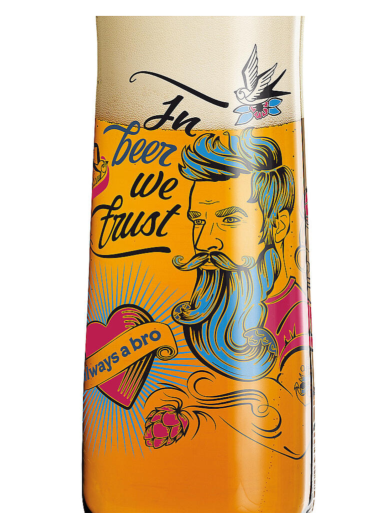 RITZENHOFF | Bierglas 4er Set Pils Werner Bohr | bunt