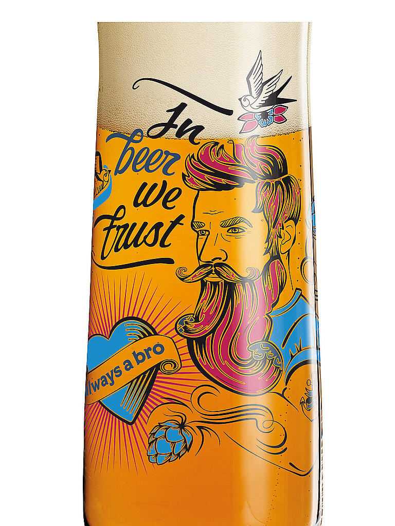 RITZENHOFF | Bierglas 4er Set Pils Werner Bohr | bunt