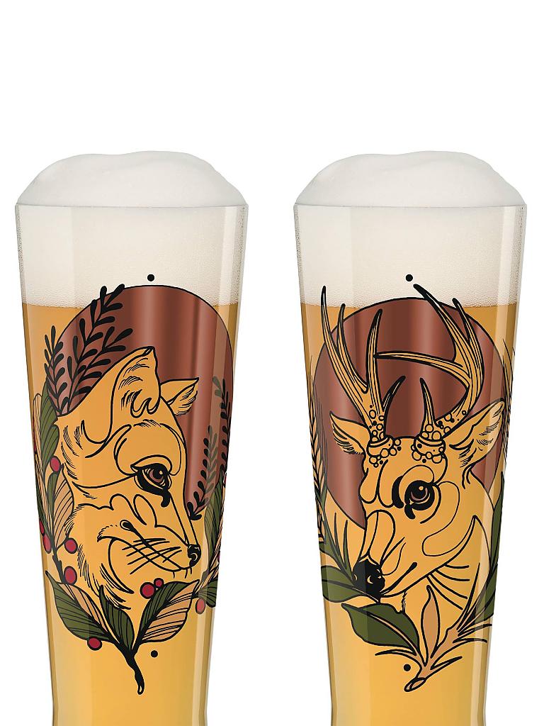 RITZENHOFF | Black Label Weizenbierglas-Set von Tobias Tietchen (Stag & Fox) | schwarz