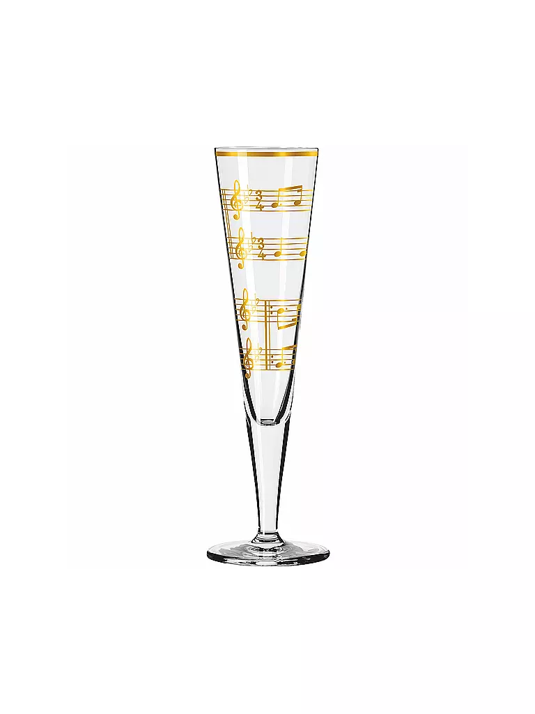 RITZENHOFF | Champagnerglas 2-er Set Goldnacht Champus #23 Nathalie Jean, Rurik Mahlberg 2023 | gold