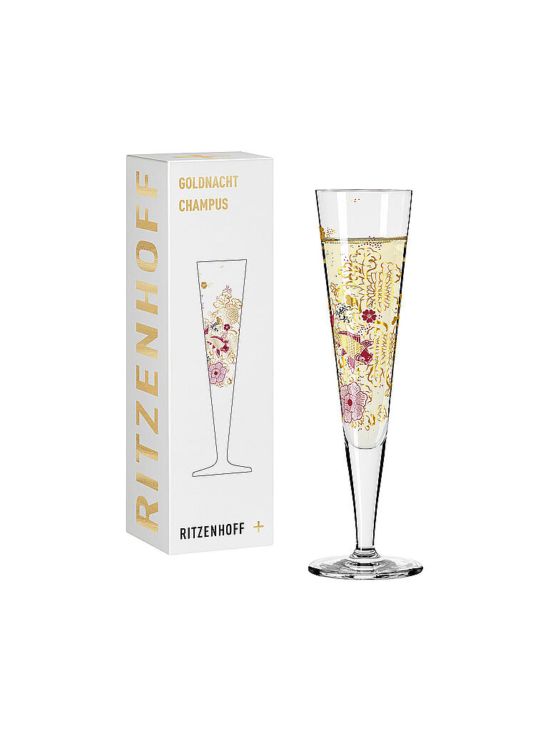 RITZENHOFF | Champagnerglas Goldnacht 2022 #23 Kathrin Stockebrand | gold
