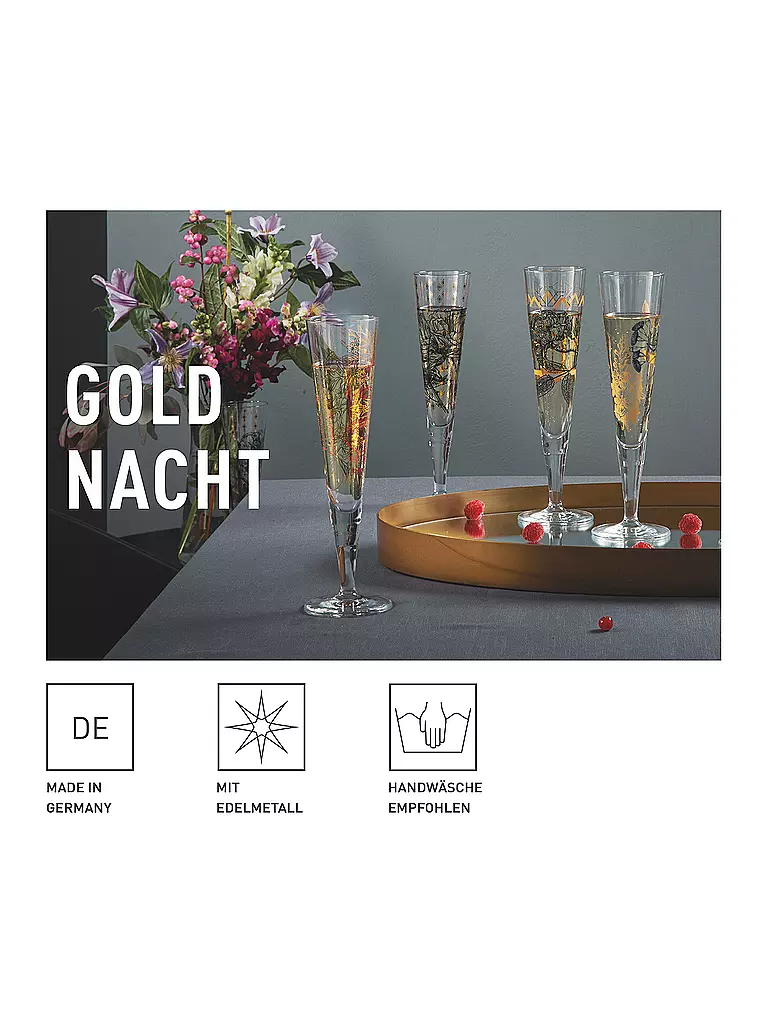 RITZENHOFF | Champagnerglas Goldnacht Champus #37 Concetta Lorenzo 2023 | gold