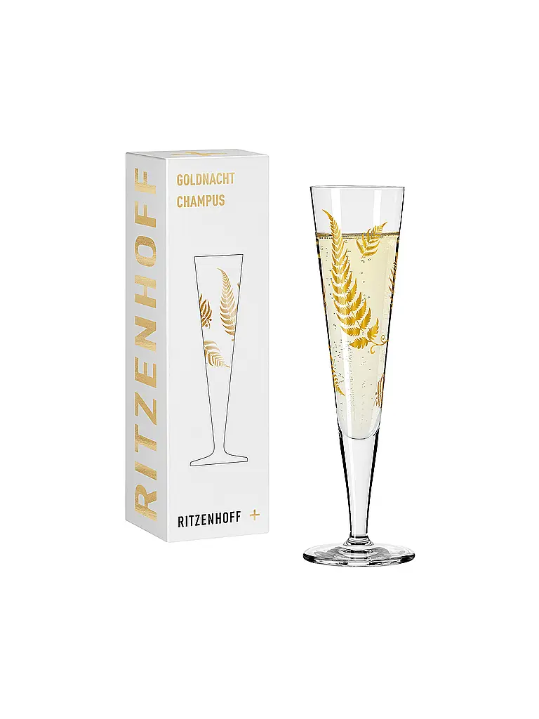 RITZENHOFF | Champagnerglas Goldnacht Champus #48 / 12 Mubaza | 
