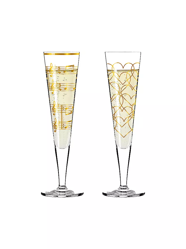 RITZENHOFF | Champganerglas 2er Set Jubilee Collection Champus #1 | gold