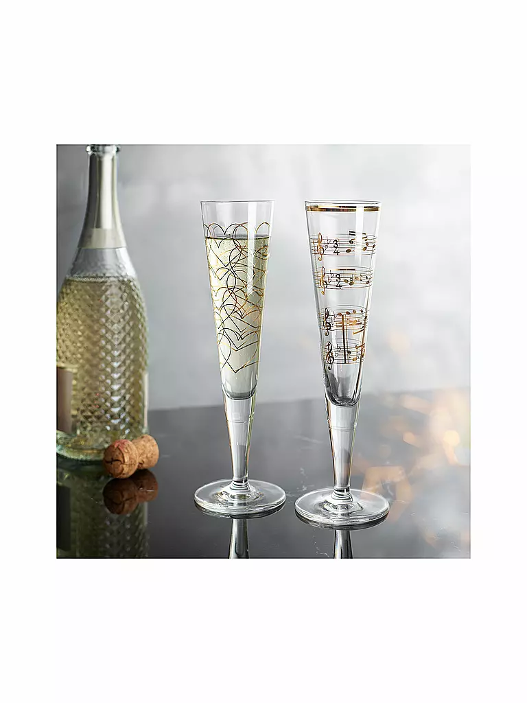 RITZENHOFF | Champganerglas 2er Set Jubilee Collection Champus #1 | gold