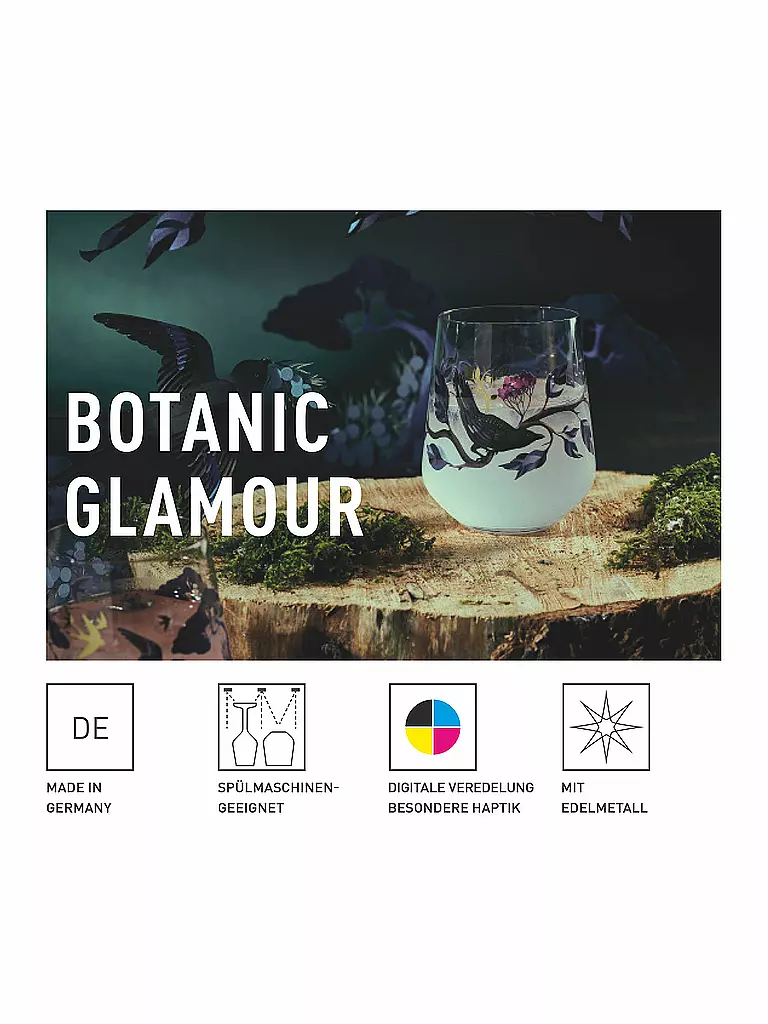 RITZENHOFF | Gin Glas 2-er Set BOTANIC GLAMOUR #7 #8 Good Wives | bunt