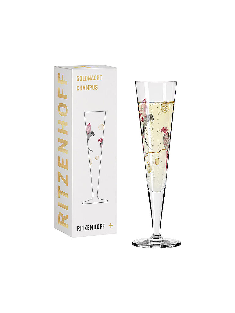RITZENHOFF | Goldnacht Champus Champagnerglas #16 Christine Kordes 2021  | gold
