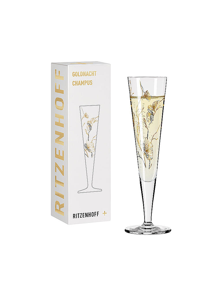 RITZENHOFF | Goldnacht Champus Champagnerglas #7 Marvin Benzoni 2020  | gold