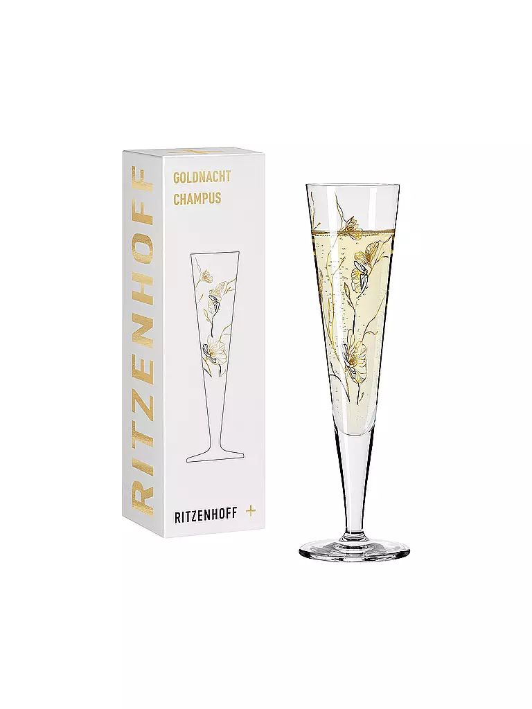 RITZENHOFF | Goldnacht Champus Champagnerglas #7 Marvin Benzoni 2020  | gold