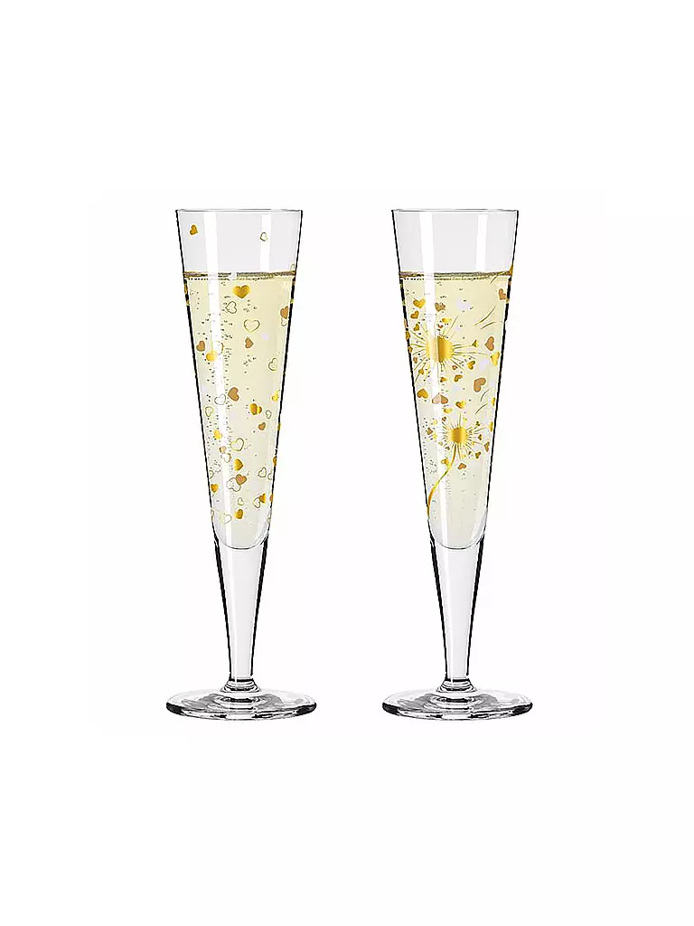 RITZENHOFF | Goldnacht Champus Champagnerglas 2er Set Ana Vasconcelos 2024 Gold | gold