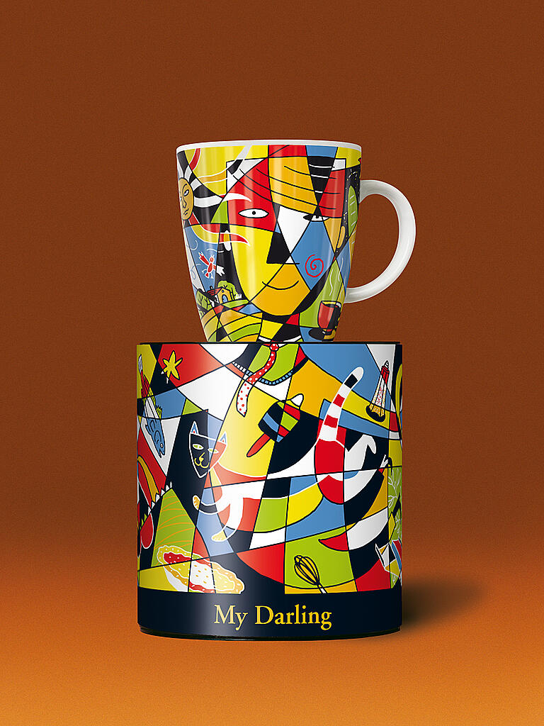 RITZENHOFF | My Darling Kaffeebecher Oliver Weiss 2011 | bunt