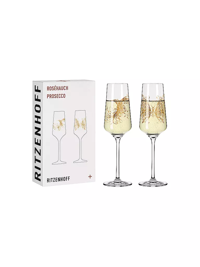 RITZENHOFF | Sektglas - Proseccoglas Rosehauch Set 2er Si Scott 2021 | gold