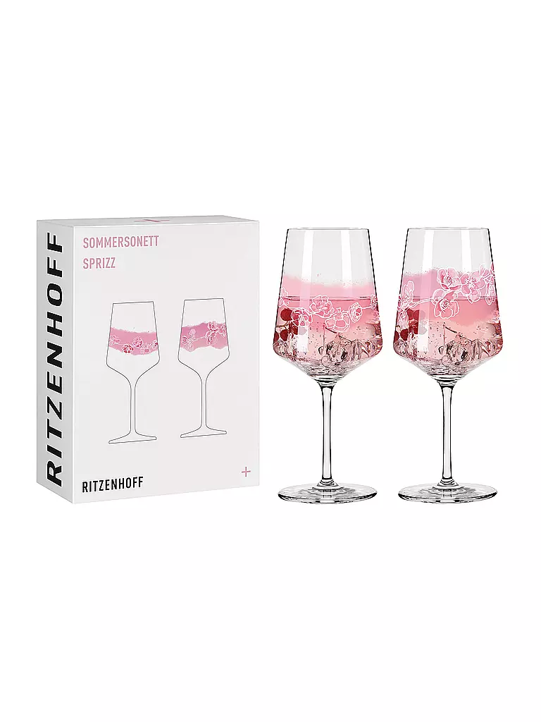 RITZENHOFF | Sommersonett Aperitifglas 2er Set Romi Bohnenberg 2020 | rosa