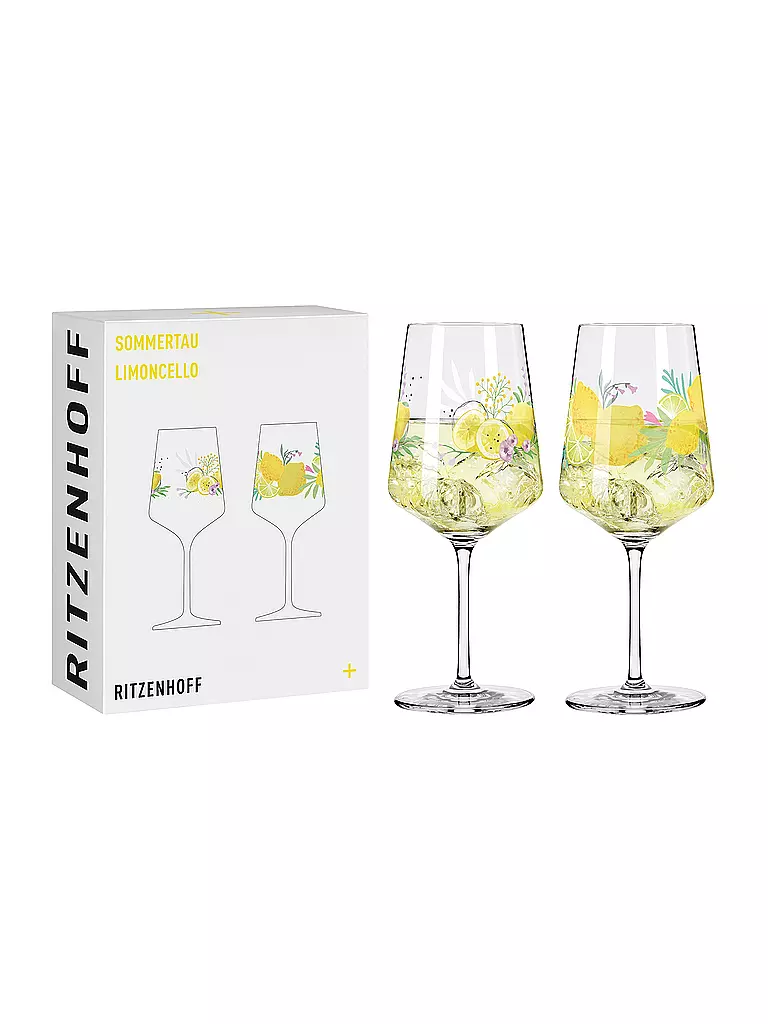 RITZENHOFF | Sommertau Aperitifglas 2er Set #19 #20 Kordes ,Vasco 2024 | gelb