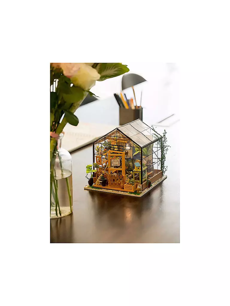 ROBOTIME | 3D Konstruktion - Cathy's Flower House DG104 Greenhouse Miniature | keine Farbe