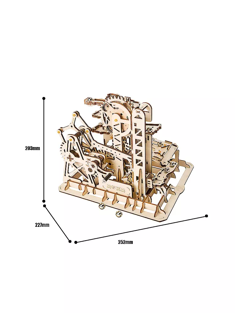 ROBOTIME | 3D Konstruktion - Marble Climber LG504 Fortress Marble Run Set | keine Farbe