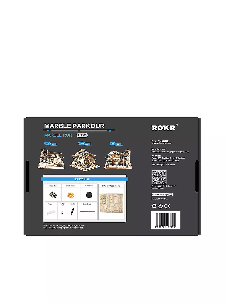 ROBOTIME | 3D Konstruktion - Marble Parkour LG501 Big Funnel Marble Run Set | keine Farbe