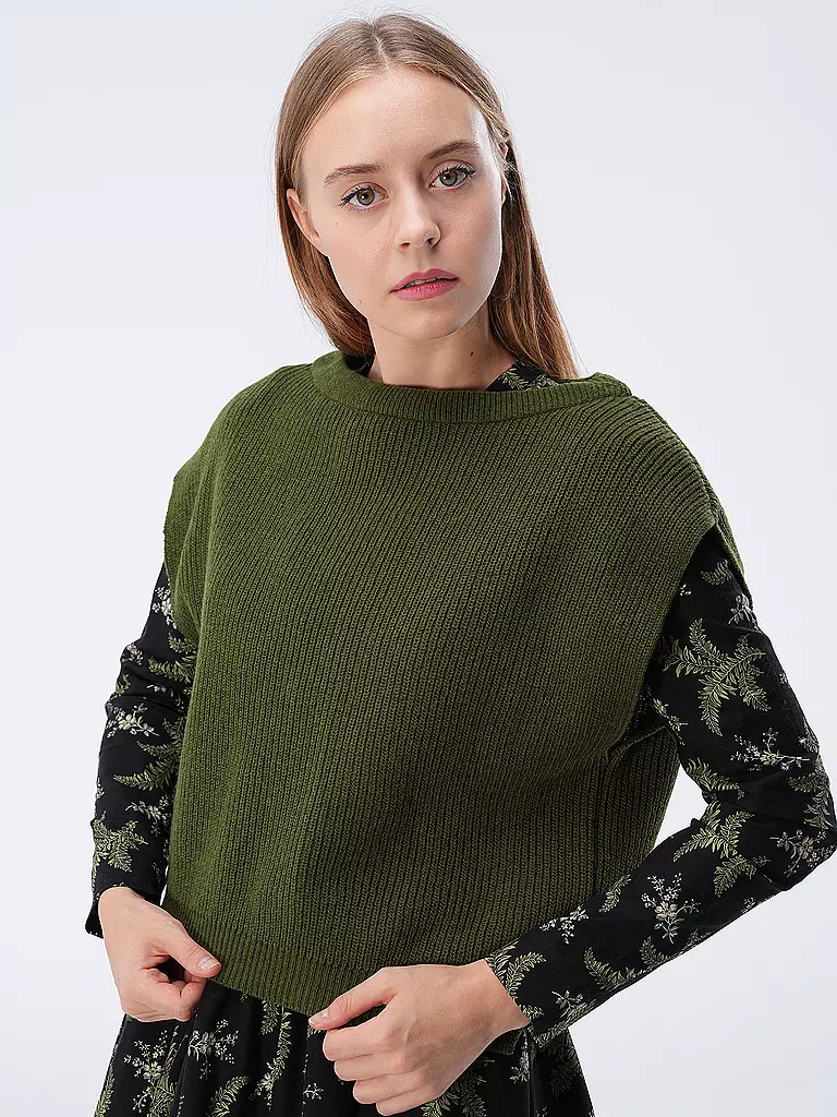 ROCKMACHERIN | Pullunder MARINA | olive