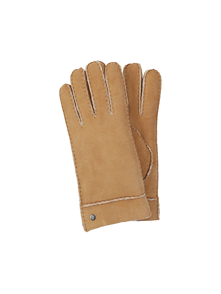 Roeckl Fingerhandschuhe Helsinki in mittelbraun Mützen & Handschuhe für Damen