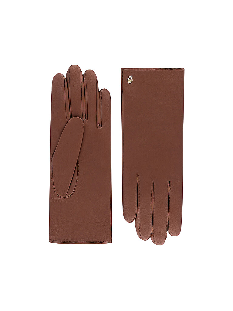 Nappa Hamburg Handschuhe Leder saddlebrown