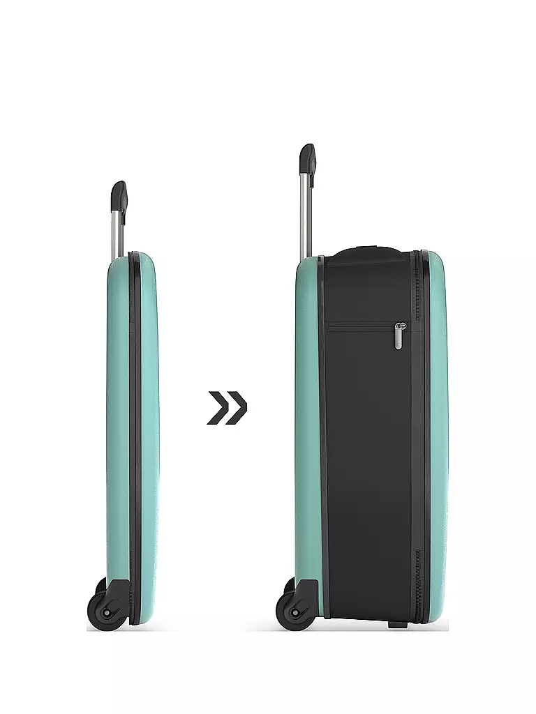 ROLLINK | Trolley Flex26 Vega faltbar 64cm | türkis