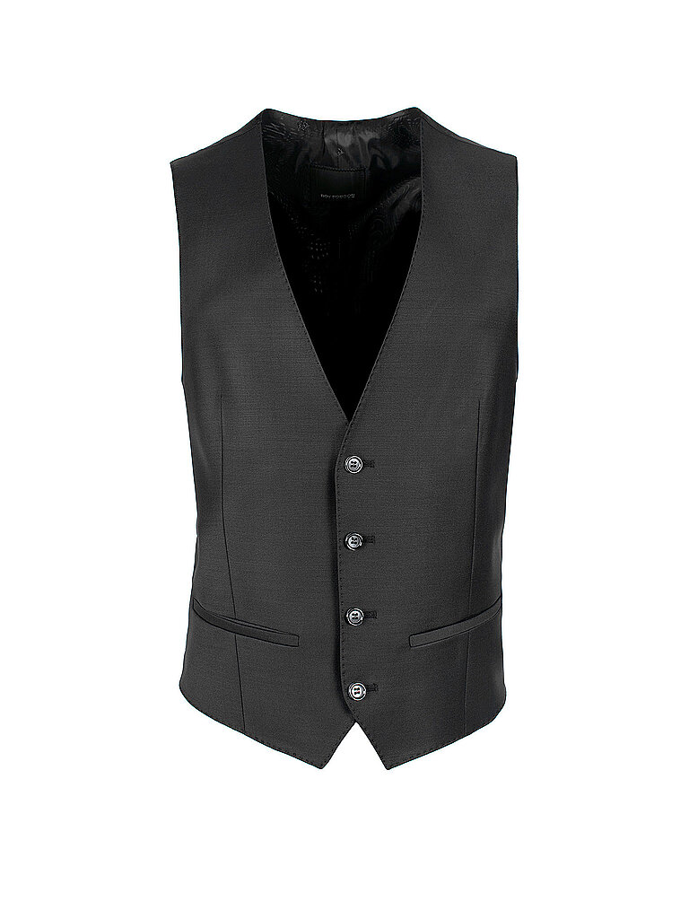 ROY ROBSON Anzugweste Slim Fit schwarz | 46